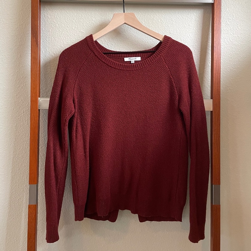 Madewell Sweater with Back Detail